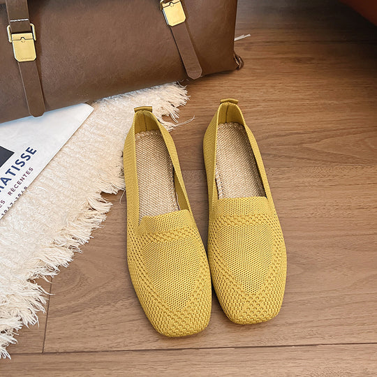 Damen moderne Slingback-Schuhe mit atmungsaktivem Netzmaterial und elastischem Einschlupf EB