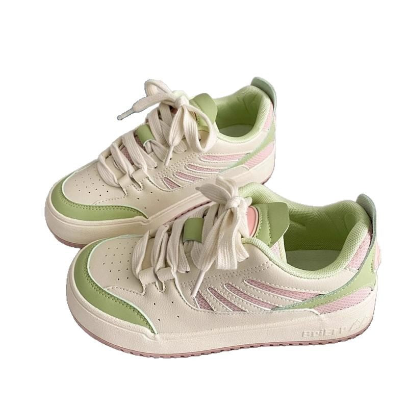 Damen Sportliche Sneakers mit atmungsaktiver Netzstruktur und stoßdämpfender Sohle EB