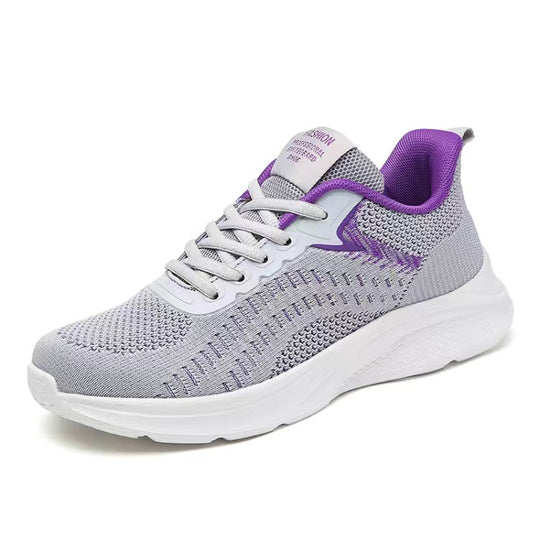 Damen Atmungsaktive Freizeitschuhe mit flexiblem Obermaterial und stoßdämpfender Sohle EB