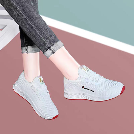Damen Sportliche Freizeitschuhe mit atmungsaktivem Obermaterial und rutschfester Sohle EB
