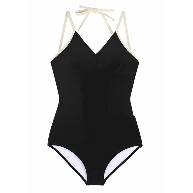 Damen Eleganter Hoch geschnittener Schwimmanzug EB
