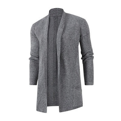 Herren Strickjacke mit offenem Schnitt und praktischen Taschen EB