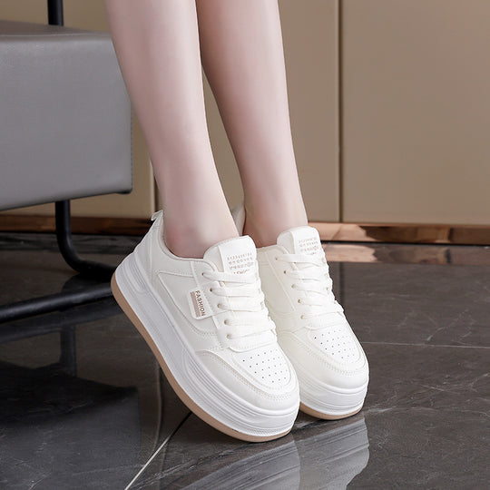 Damen modische Sneakers mit dicker Sohle und atmungsaktiver Oberfläche EB