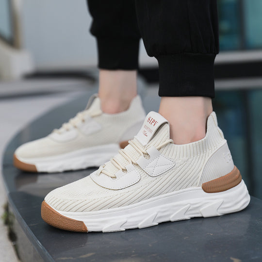 Damen Sportliche High-Performance Sneakers mit atmungsaktivem Strick-Obermaterial EB
