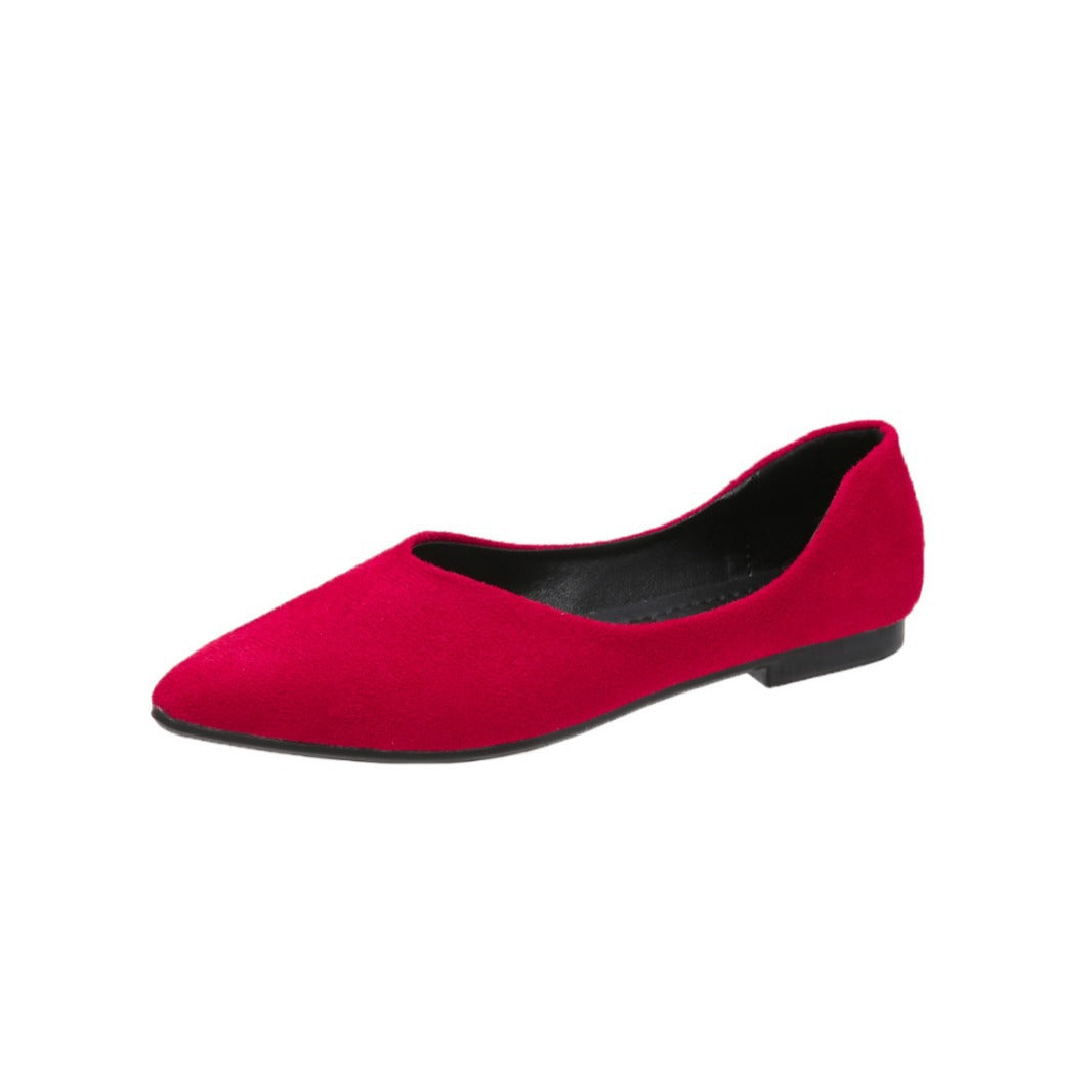 Damen Ballerinas im eleganten, minimalistischen Design mit spitzer Zehenpartie EB