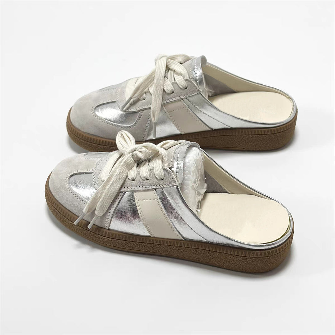 Damen Clogs mit sportlichem Schnürsystem und ergonomischem Fußbett EB