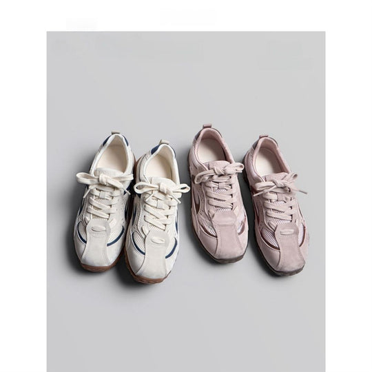 Damen Chunky Retro-Sneaker mit gepolsterter Komfortsohle und profilierter Gummisohle EB