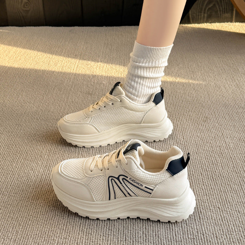 Damen Sportliche Sneakers mit atmungsaktivem Mesh-Obermaterial EB