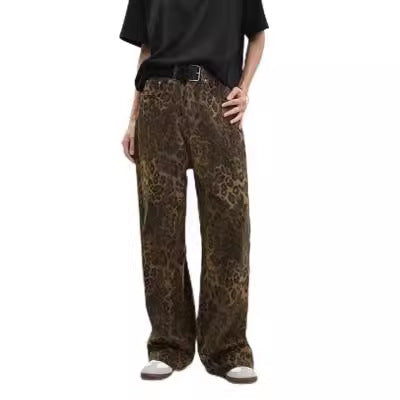 Damen weit geschnittene Haremshose im Wildleder-Look EB