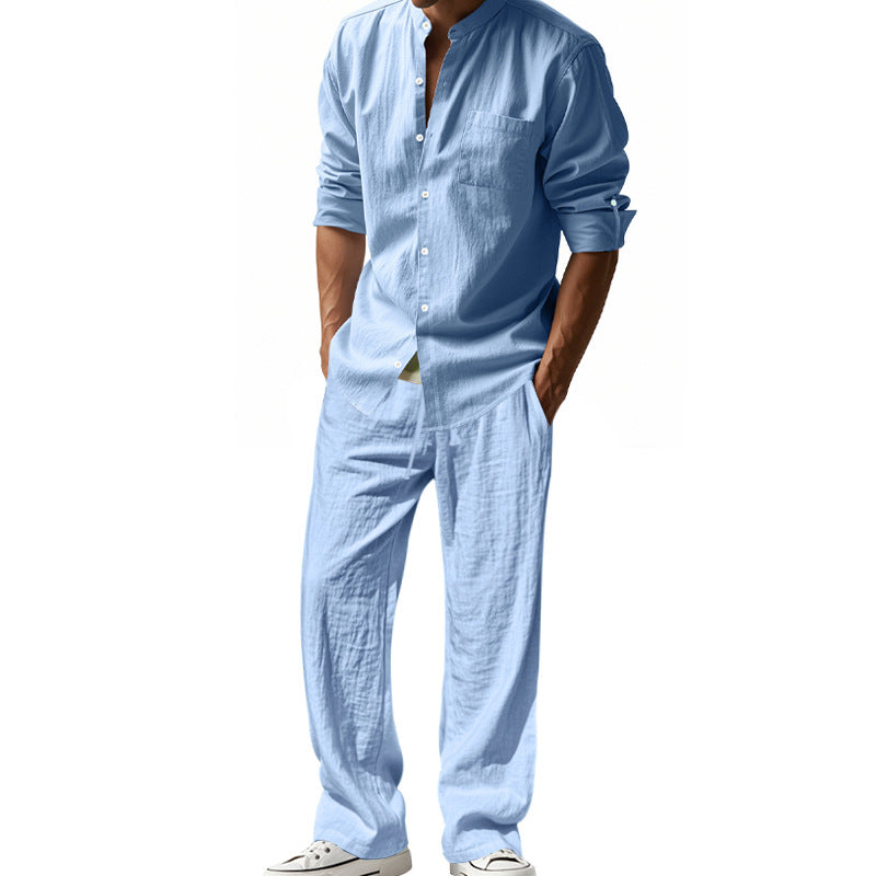 Herren luftiges Hemd- und Hosen-Set EB
