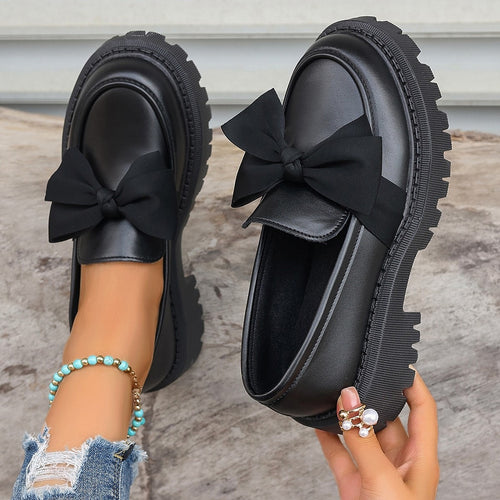 Damen Modische Slipper mit dekorativem Schleifen-Detail EB