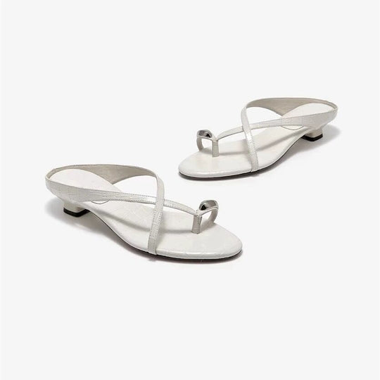 Damen elegante Sling-Sandalen mit modischem Riemendesign und komfortablem Absatz EB