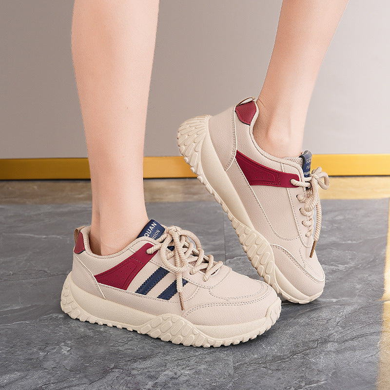 Damen lässige Freizeitsneaker mit atmungsaktiver Oberfläche und rutschfester Sohle EB