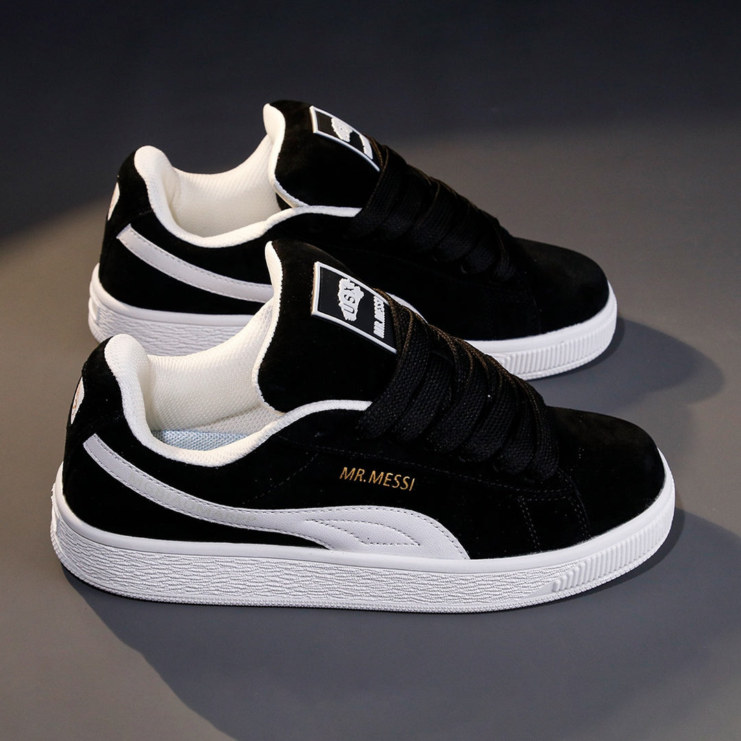 Damen modische Sneakers mit elastischen Schnürsenkeln und weichem Obermaterial EB