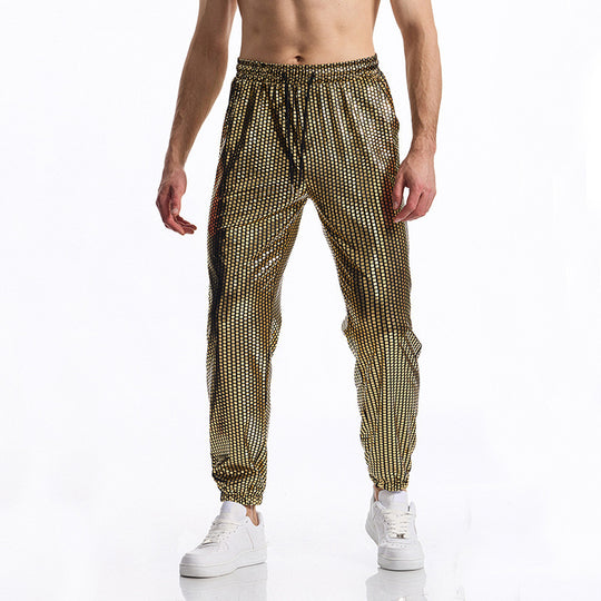 Herren atmungsaktive Jogginghose mit modernem Punktedesign EB