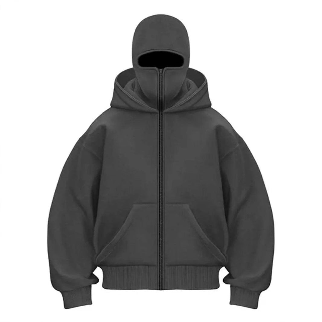 Damen trendige Kapuzenjacke mit hohem Kragen EB