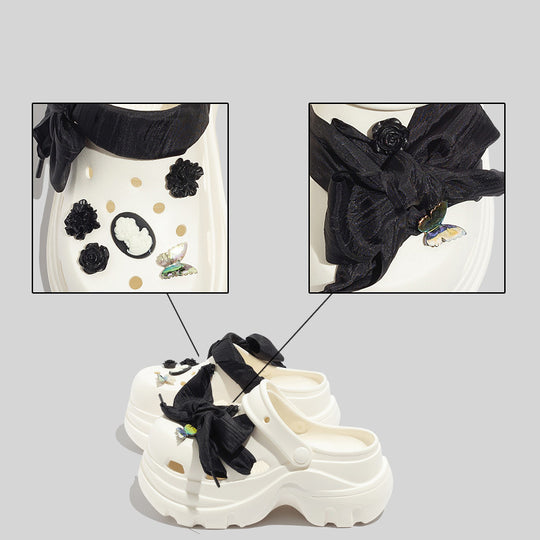 Damen Modische Clogs mit dekorativen Applikationen und komfortabler Sohle EB