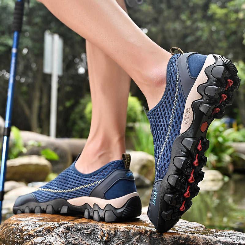 Damen Sportliche atmungsaktive Fitnessschuhe mit rutschfester Sohle EB