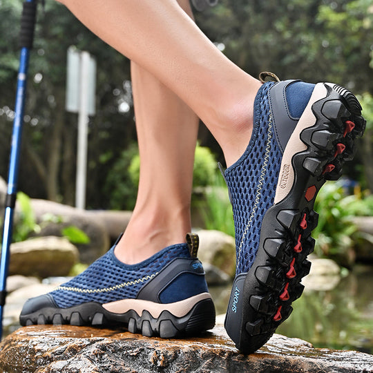 Damen Sportliche atmungsaktive Fitnessschuhe mit rutschfester Sohle EB