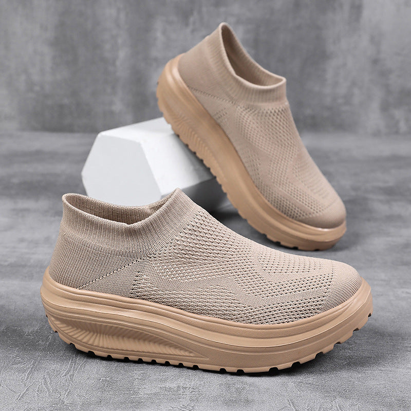 Damen Komfortable Slip-On Sportsneaker mit atmungsaktivem Obermaterial EB