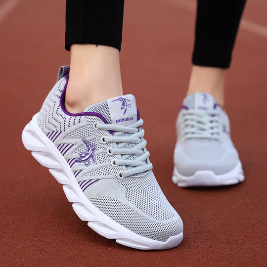 Damen Sportliche Laufschuhe mit atmungsaktiver Mesh-Struktur und federleichtem Dämpfungssystem EB