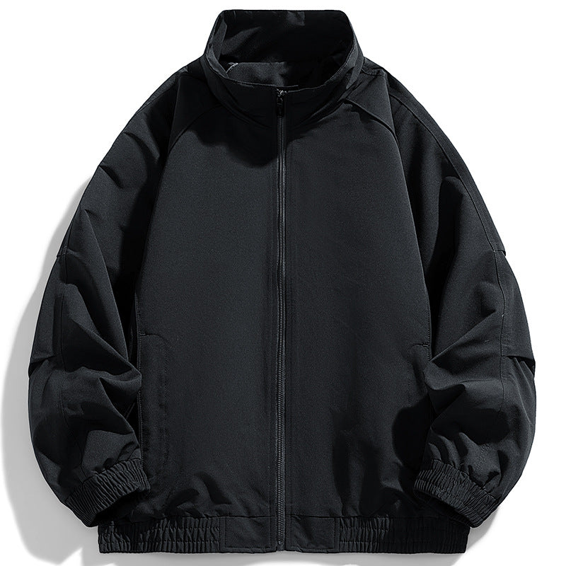 Herren urbaner Oversize-Blouson mit Stehkragen, Raglanärmeln und Utility-Ärmeltasche EB