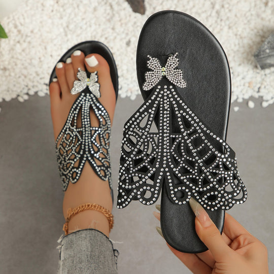 Damen Sandalen mit geschmackvollem Design und funkelnden Applikationen EB