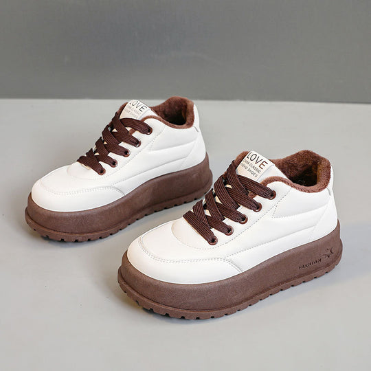 Damen Winterliche High-Top Sneakers mit Fleece-Innenfutter EB