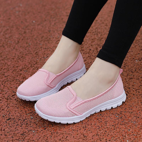 Damen Slip-On Freizeitschuhe mit atmungsaktiver Netzoberfläche EB