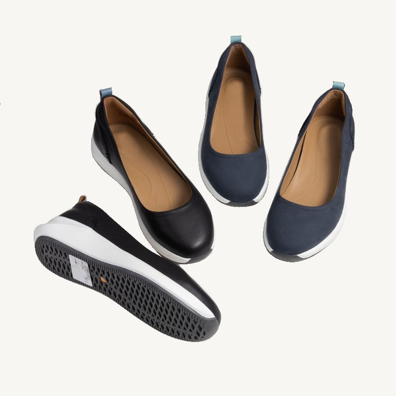 Damen Bequeme Loafers mit rutschfester Sohle und atmungsaktivem Innenfutter EB