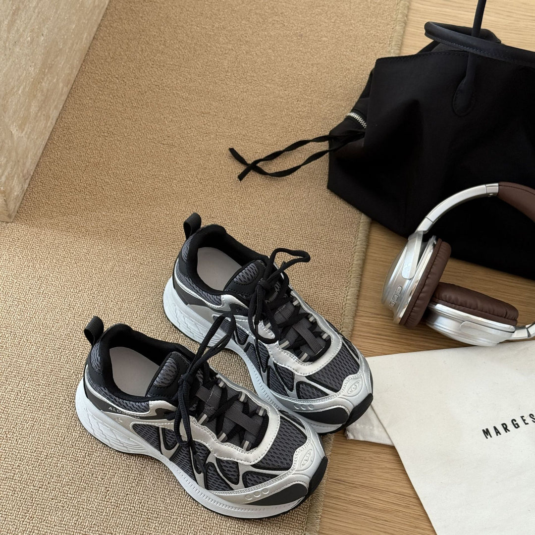 Damen Sportsneaker mit atmungsaktiver Mesh-Oberfläche und stabiler Sohle EB