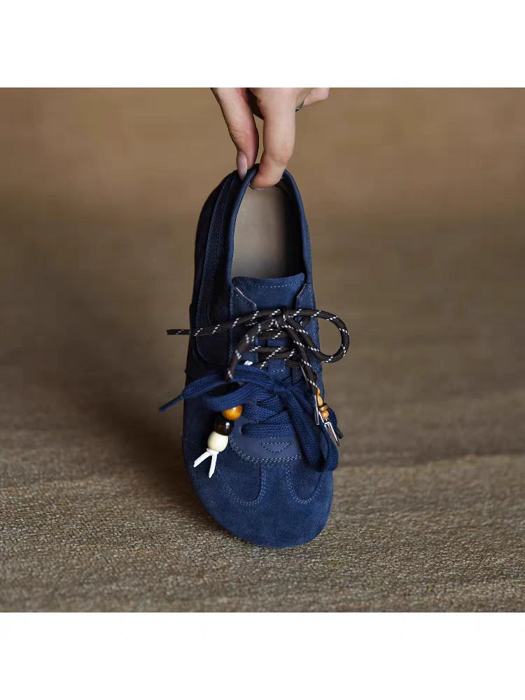 Damen Sportliche Schnürschuhe mit dekorativen Elementen EB