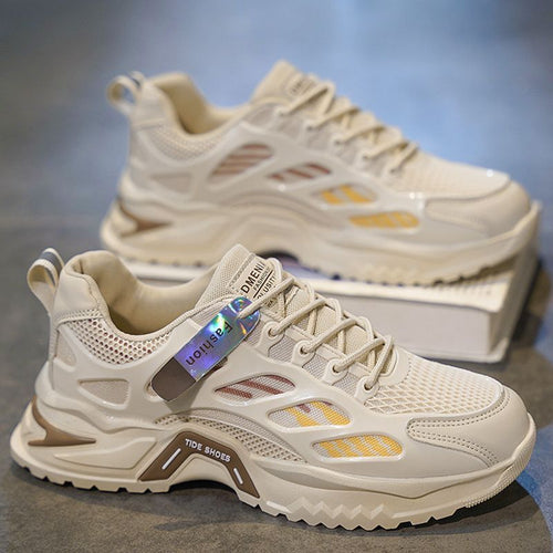 Damen Sneakers mit atmungsaktiver Mesh-Oberfläche und stoßdämpfender Sohle EB