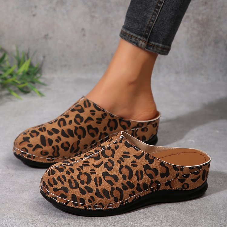 Damen Clogs mit modernem Camouflage-Design und bequemer Fußbettung EB