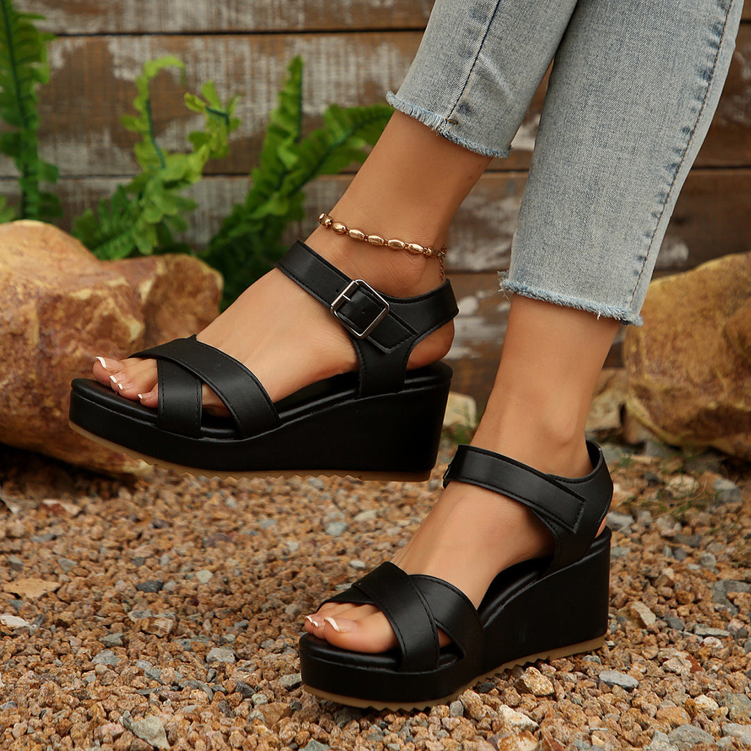 Damen Komfortable Wedge-Sandalen EB