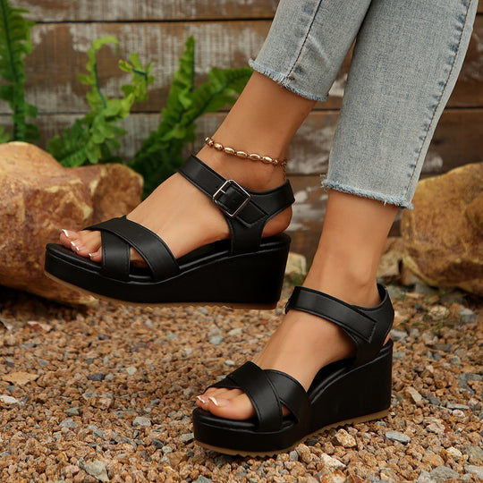Damen Komfortable Wedge-Sandalen EB