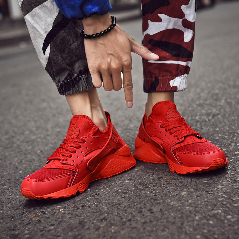 Damen sportliche Sneaker mit atmungsaktiver Oberflächenstruktur und rutschfester Sohle EB