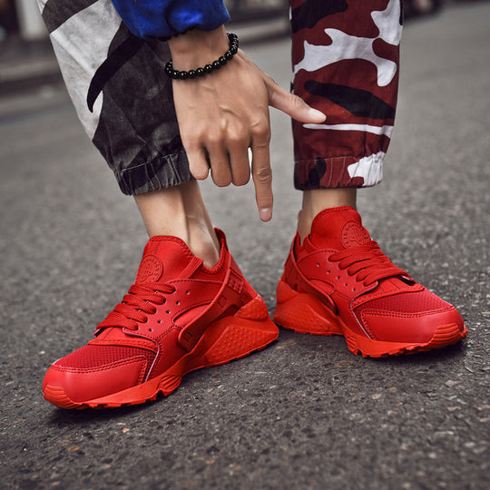 Damen sportliche Sneaker mit atmungsaktiver Oberflächenstruktur und rutschfester Sohle EB