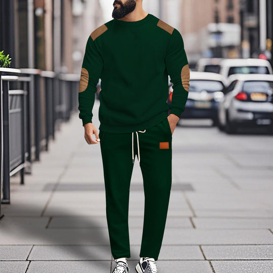 Herren modisches Sportanzug Set mit elastischem Bund und praktischen Taschen EB