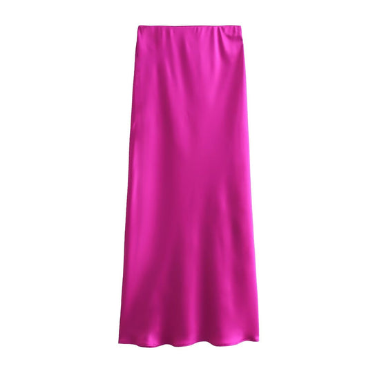Damen langer Satinrock EB
