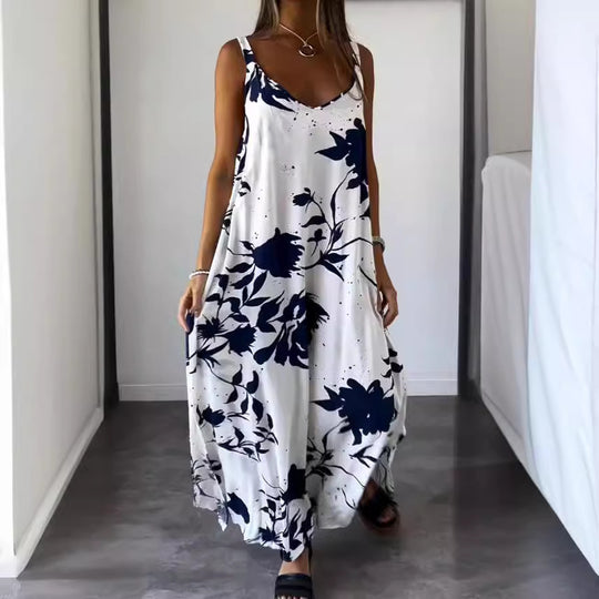 Damen Maxi-Kleid mit floralem Print EB