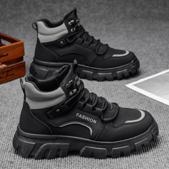 Damen Trendige High-Top Sneakers mit robustem Sohlenprofil und modernem Design EB