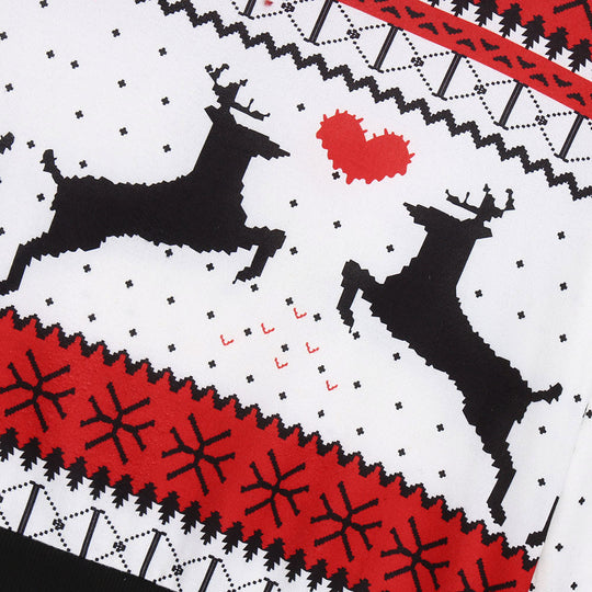 Damen Weihnachtspullover mit festlichem Rentiermotiv und herzlichem Design EB
