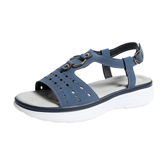Damen Komfortable Sandalen mit ergonomischem Riemendesign und atmungsaktiver Obermaterialstruktur EB