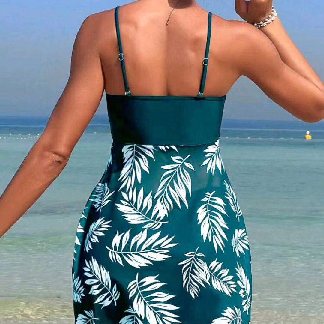 Damen Tankini-Set mit floralen Elementen EB