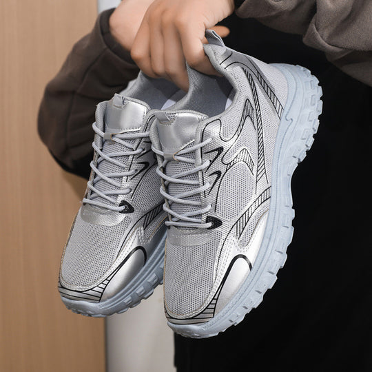 Damen Sportliche Lifestyle Sneakers mit stoßdämpfender Sohle und vielseitigem Design EB
