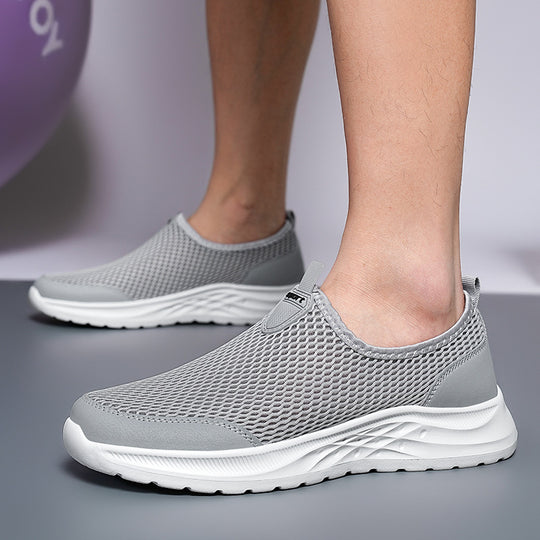 Damen Atmungsaktive Slip-On Sneakers mit stoßdämpfendem Fußbett und flexiblem Obermaterial EB