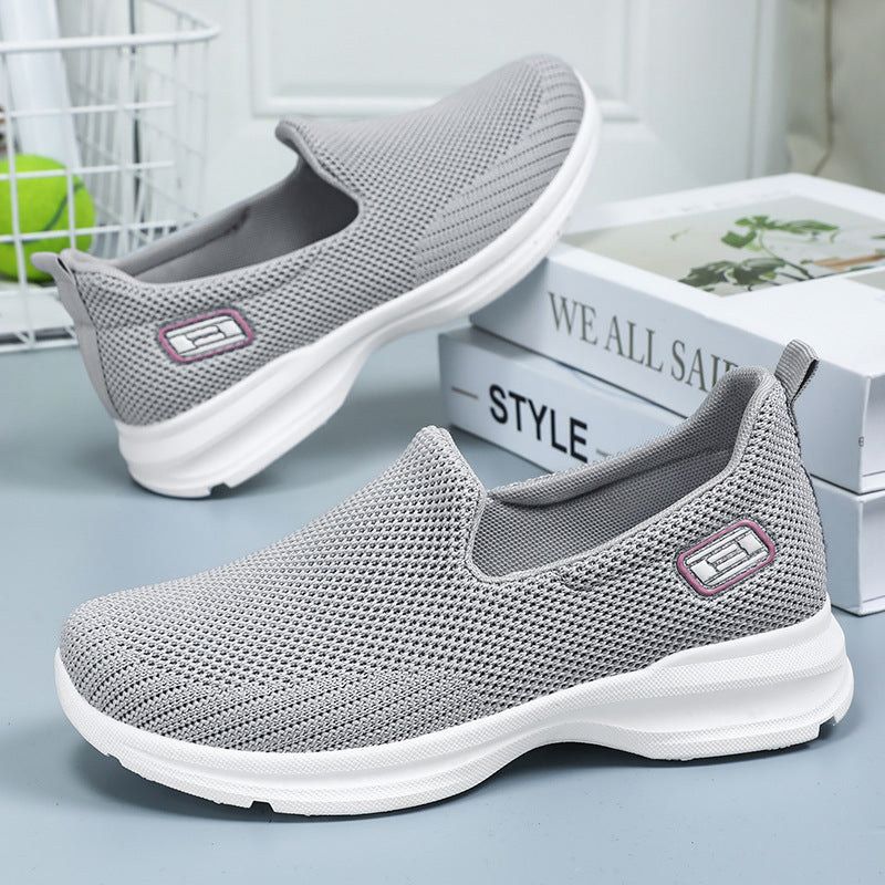 Damen Atmungsaktive Slip-On Laufschuhe mit weichem Innenfutter EB