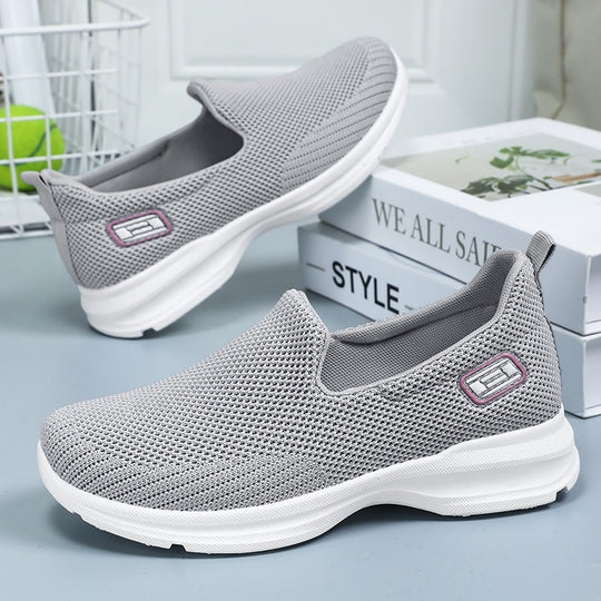Damen Atmungsaktive Slip-On Laufschuhe mit weichem Innenfutter EB