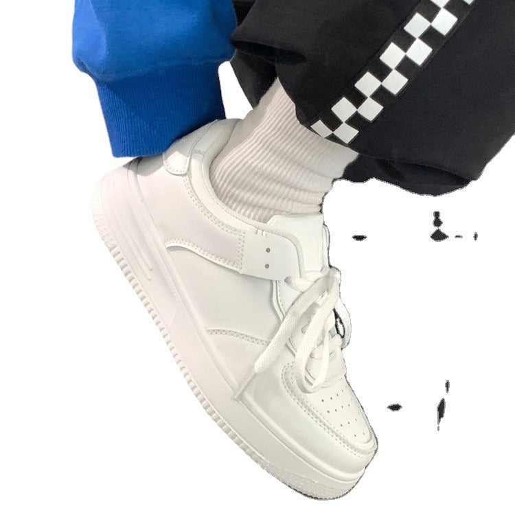 Damen modische Sneakers aus hochwertigem Kunstleder mit gepolsterter Sohle EB